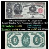 1862 $2 Large Size Legal Tender Note "Greenback" A