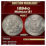 1894-o Morgan Dollar $1 ms62+ USCG