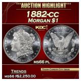 1882-cc Morgan Dollar $1 ms66 pl SEGS