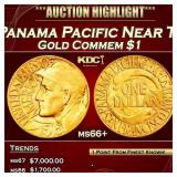 1915-s Panama Pacific Gold Commem Dollar Near Top