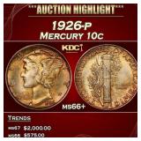 1926-p Mercury Dime 10c ms66+ SEGS