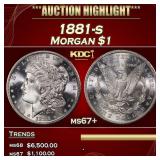 1881-s Morgan Dollar $1 ms67+ SEGS