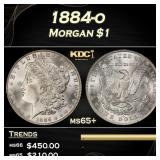 1884-o Morgan Dollar $1 Grades ms65+