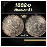 1882-o Morgan Dollar $1 Grades ms63+