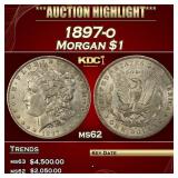 1897-o Morgan Dollar $1 ms62 USCG