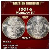 1881-s Morgan Dollar $1 ms67+ SEGS