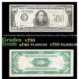 1934 $500 Green Seal Federal Reserve Note Presiden