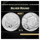 Legendary Realms: Lost City of Atlantis - 1 oz Sil