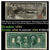 1896 $1 large size Silver Certificate Martha & Geo