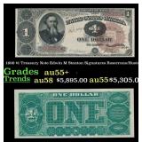 1890 $1 Treasury Note Edwin M Stanton Grades Selec