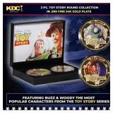 2 Coin Toy Story Buzz & Woody Gold Plated Round Co