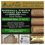 Rare Green Level MARSHALL FIELDS Circ Peace $1 Rol