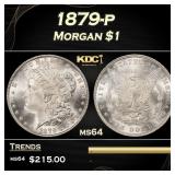1879-p Morgan Dollar $1 Grades ms64