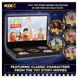 5 Coin Toy Story Gold Plated Round Collection In C