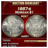 1887-s Morgan Dollar $1 ms65+ SEGS