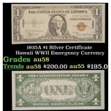 1935A $1 Silver Certificate Hawaii WWII Emergency