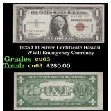 1935A $1 Silver Certificate Hawaii WWII Emergency