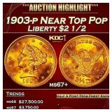 1903-p Gold Liberty Quarter Eagle Near Top Pop $2