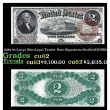1880 $2 Large Size Legal Tender Note Grades Select