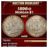 1896-o Morgan Dollar $1 ms62 USCG