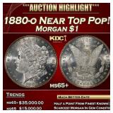 1880-o Morgan Dollar Near Top Pop! $1 ms65+ SEGS