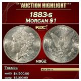 1883-s Morgan Dollar $1 ms62 USCG