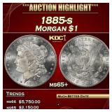1885-s Morgan Dollar $1 ms65+ SEGS