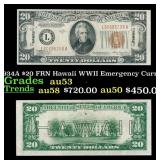 1934A $20 FRN Hawaii WWII Emergency Currency Grade