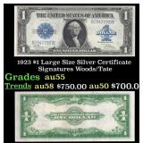 1923 $1 large size Silver Certificate Grades Choic