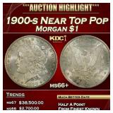1900-s Morgan Dollar Near Top Pop $1 ms66+ SEGS