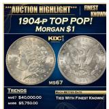 1904-p Morgan Dollar TOP POP! $1 ms67 SEGS