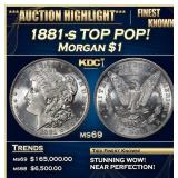 1881-s Morgan Dollar TOP POP! $1 ms69 SEGS