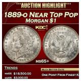 1889-o Morgan Dollar Near Top Pop $1 ms65+ SEGS