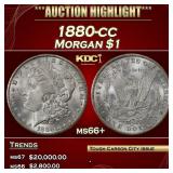 1880-cc Morgan Dollar $1 ms66+ SEGS
