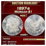1897-s Morgan Dollar $1 ms66+ SEGS