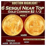 1926 Sesqui Gold Commem Near Top Pop! $2 1/2 ms66