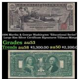 1896 $1 large size Silver Certificate Martha & Geo
