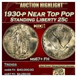 1930-p Standing Liberty Quarter Near Top Pop 25c m