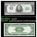 1934A $500 Green Seal Federal Reserve Note Preside