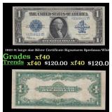 1923 $1 large size Silver Certificate Grades xf Si