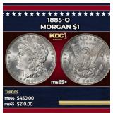 1885-o Morgan Dollar $1 Grades ms65+