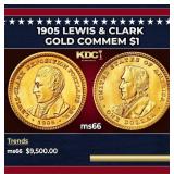 1905 Lewis & Clark Gold Commem Dollar 1 ms66 SEGS