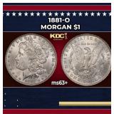 1881-o Morgan Dollar $1 Grades ms63+