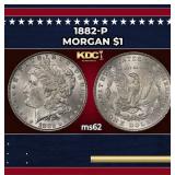 1882-p Morgan Dollar $1 Grades ms62