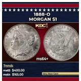 1888-o Morgan Dollar $1 Grades ms64+