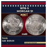 1878-s Morgan Dollar $1 Grades ms65