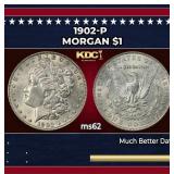 1902-p Morgan Dollar $1 Grades ms62