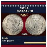 1921-p Morgan Dollar $1 Grades ms64