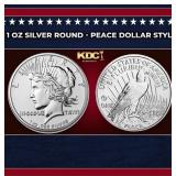 1 oz Silver Round - Peace Dollar Style Round