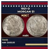 1921-d Morgan Dollar $1 Grades ms64